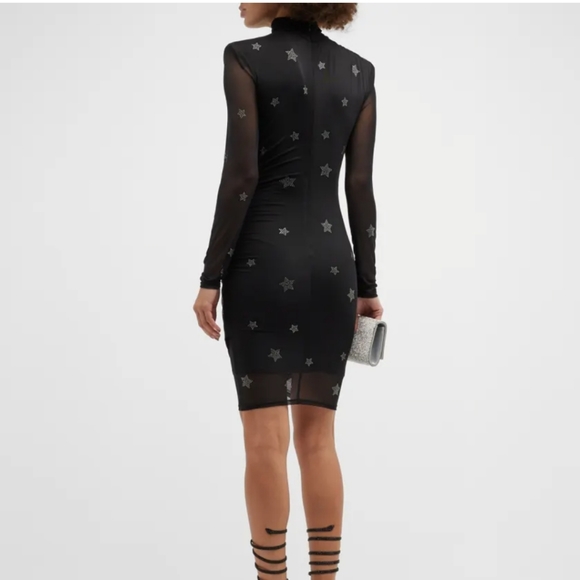 Cinq A Sept Marlene Rhinestone Star Midi Dress Brand New - Picture 4 of 5